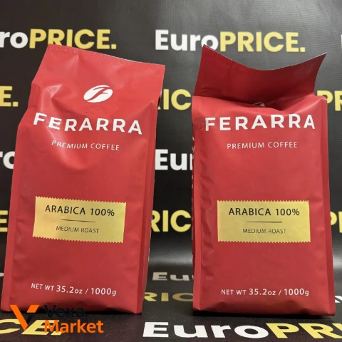 Кава в зернах Ferarra Arabica 100% Medium Roast 1кг