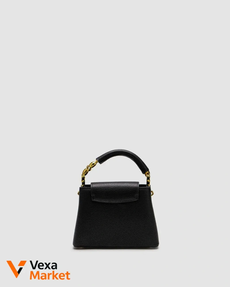 Louis Vuitton Capucines Mini Black/Gold Шкіра — фото 8