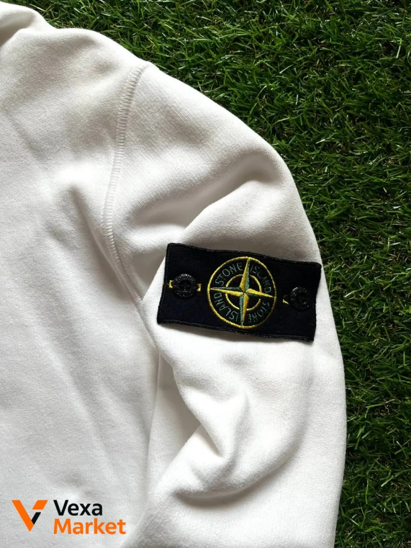 STONE ISLAND hoodie cotton fleece M — фото 2