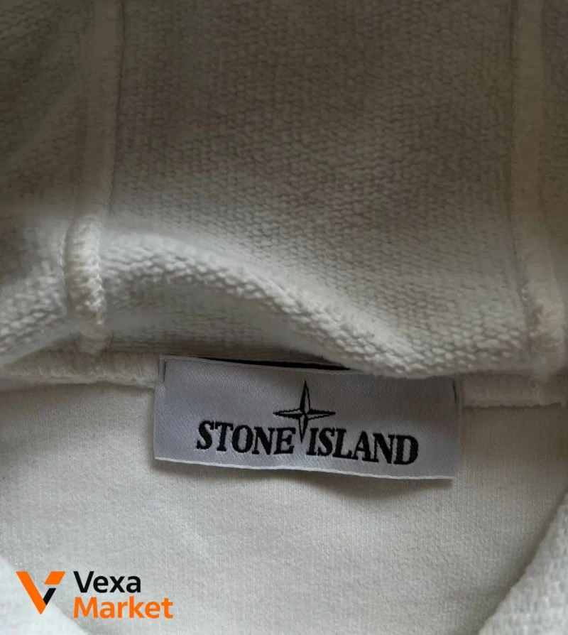 STONE ISLAND hoodie cotton fleece M — фото 3