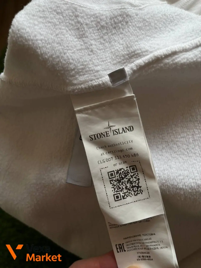 STONE ISLAND hoodie cotton fleece M — фото 4