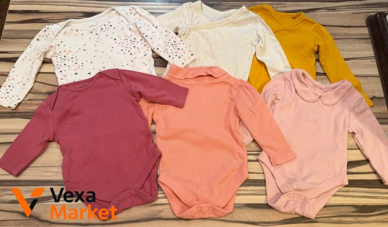 Лот детской одежды 40 шт. Размеры 56-62, боди 74 — фото 6