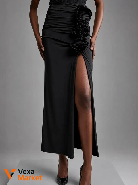Karen Millen Чорна спідниця максі з розрізом EUR L / НАШ 50
