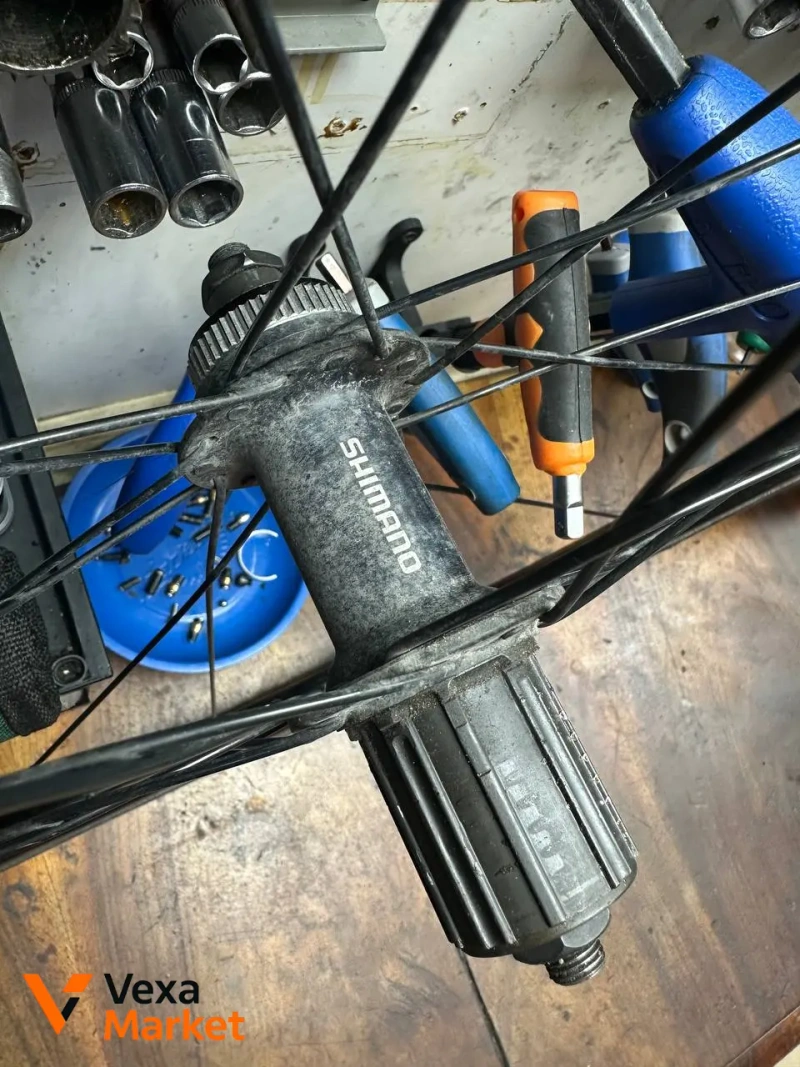 Колеса шосейні Shimano RX під дискові гальма, Centerlock, 28 спиць, з покришками Continental 700/25 — фото 4
