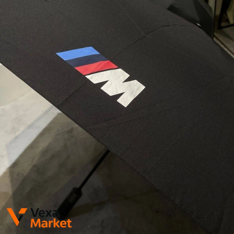 Парасоля BMW M з карбоновою ручкою, повний автомат, анти-вітер — фото 3