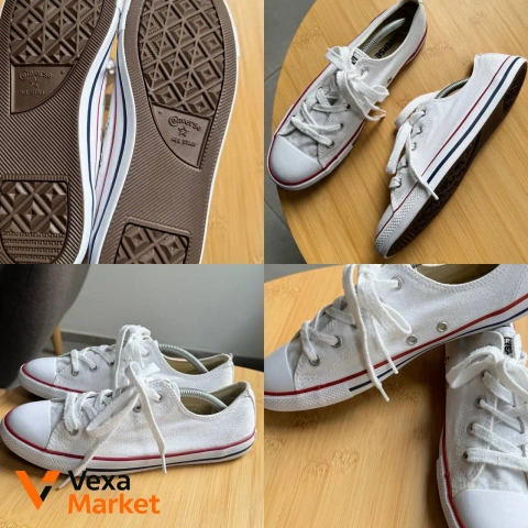 Кеди Converse білі на стопу 25 см