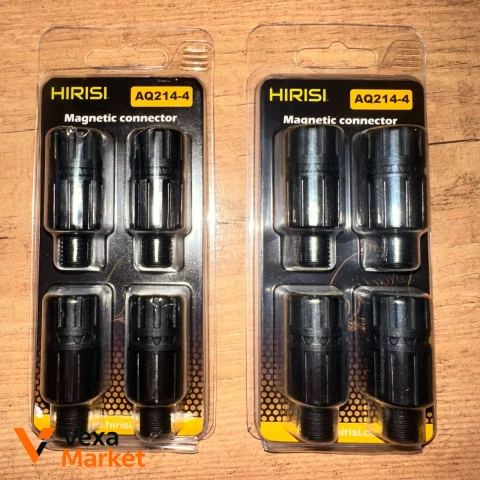 Швидкоз'єми Hirisi AQ214-4 Magnetic connector (набір 4 шт)