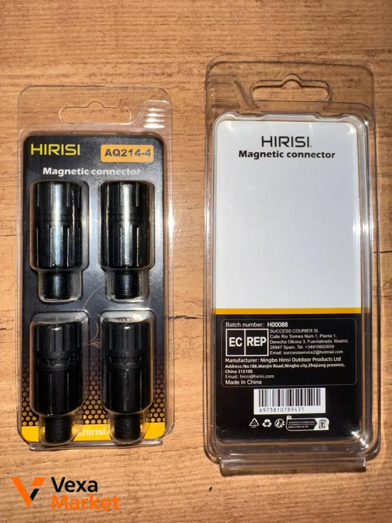 Швидкоз'єми Hirisi AQ214-4 Magnetic connector (набір 4 шт) — фото 2