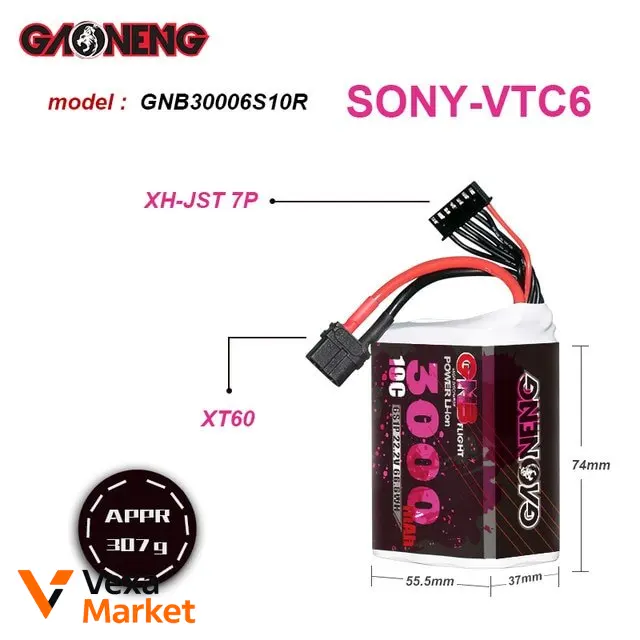 Акумулятори GNB Li-ion 4S 4000mAh та 6S 3000mAh/8000mAh для FPV — фото 2