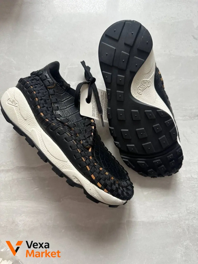 Nike Air Footscape Woven Black Женские — фото 4