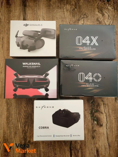 FPV окуляри Skyzone, DJI Goggles 3, Walksnail Avatar HD Goggles X