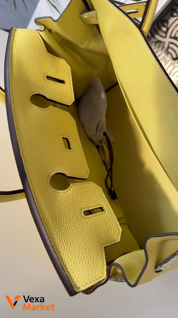 Сумка Hermes 30 см с серебряной фурнитурой — фото 6