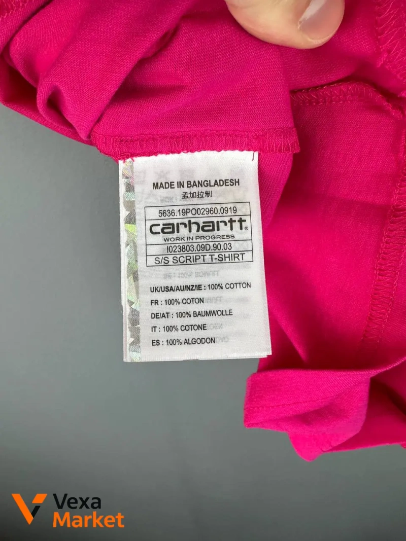 Чоловіча футболка Carhartt L рожева нова з бірками — фото 5