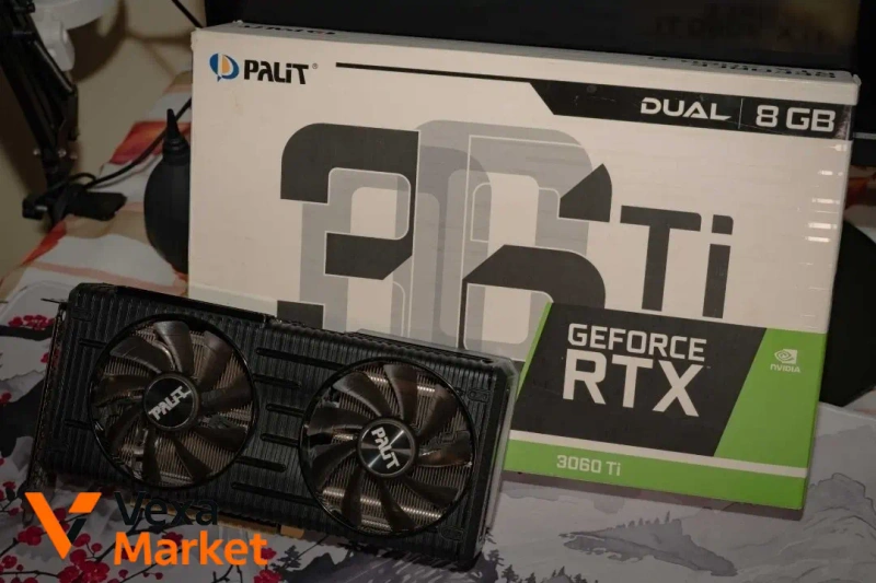 Відеокарта PALIT Dual RTX 3060 Ti 8GB — фото 2
