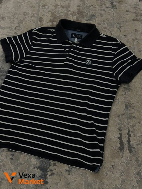 Armani Jeans поло в полоску размер L