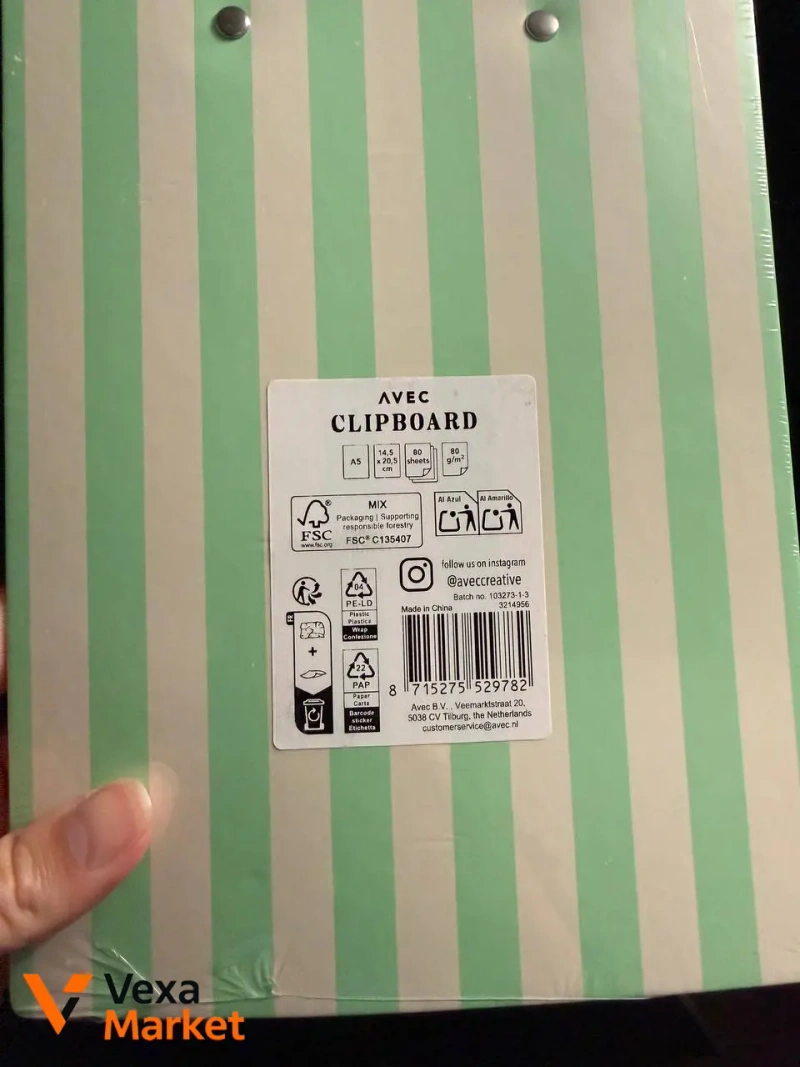 Планшет з затискачем А5, 80 аркушів, 14.5 х 20.5 см — фото 4