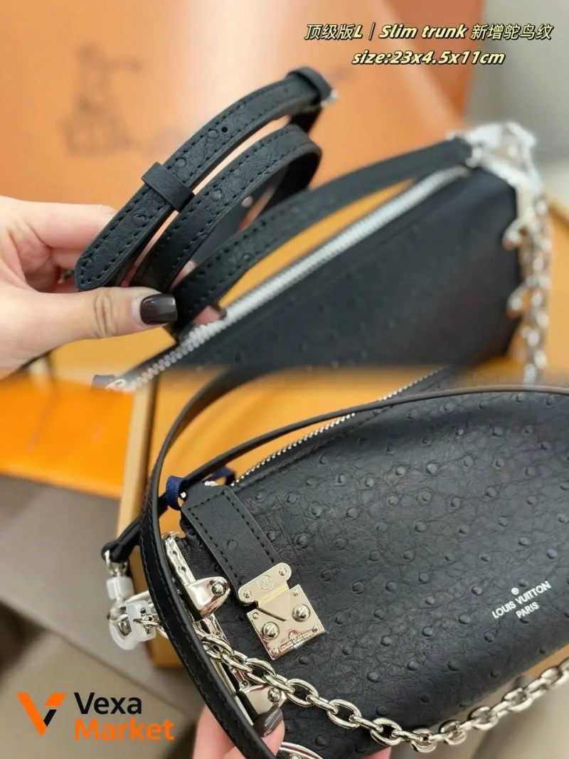Louis Vuitton Slim Trunk сумка натуральна шкіра — фото 6