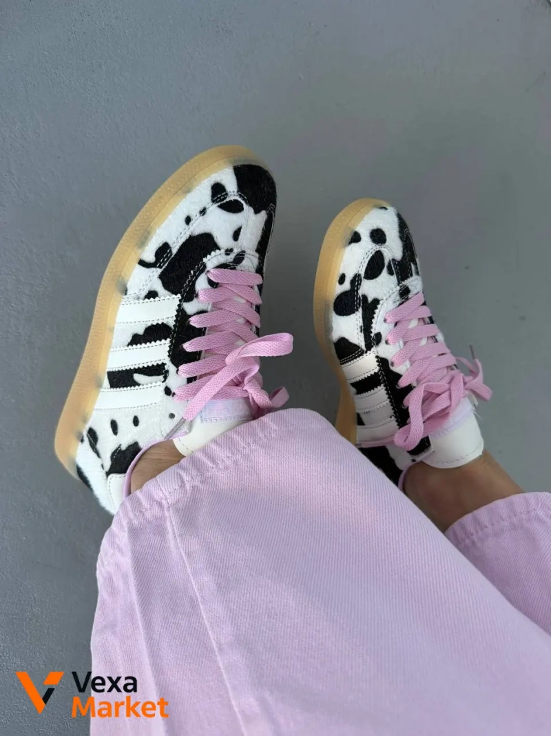 Adidas Samba Cow Print Pink Laces — фото 6