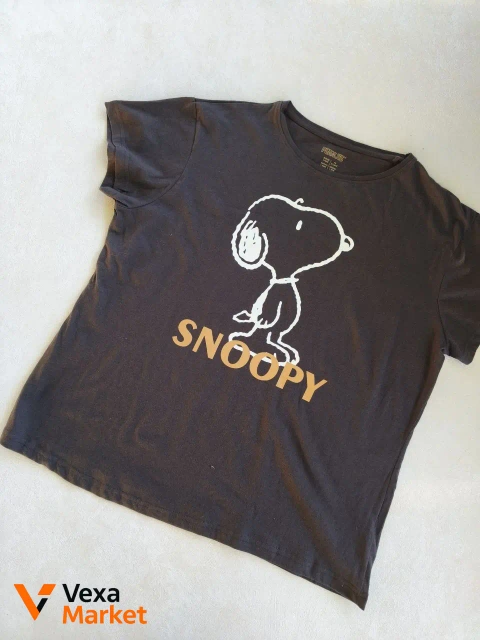 Жіноча футболка Snoopy з принтом, 100% бавовна, розмір L