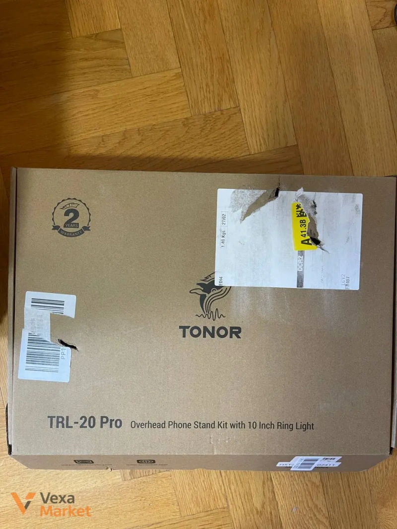 TONOR TRL-20 Pro настільна лампа з кріпленням для телефону та кільцевим світлом — фото 2