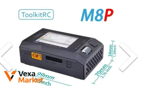 ToolkitRC M8P зарядка для LiPo, LiHV, LiFe, Li-ion, NiMH, NiCd та Pb батарей