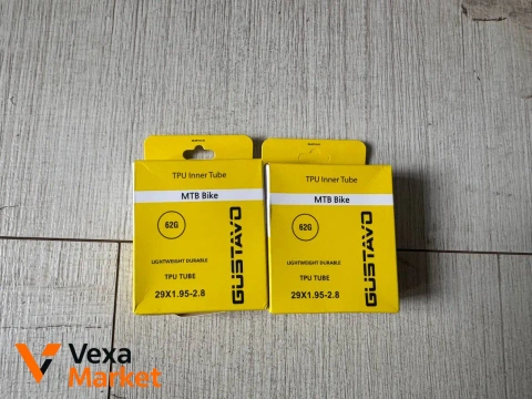 TPU камера для MTB велосипеда Gustavo 29x1.95-2.8, 62г, пара