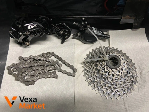 Трансмісія Sram GX/X7 10 швидкостей (перекидка, манетка, касета, ланцюг)