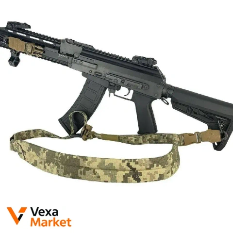 Трьохточковий тактичний ремінь H&K Піксель з QD антабками
