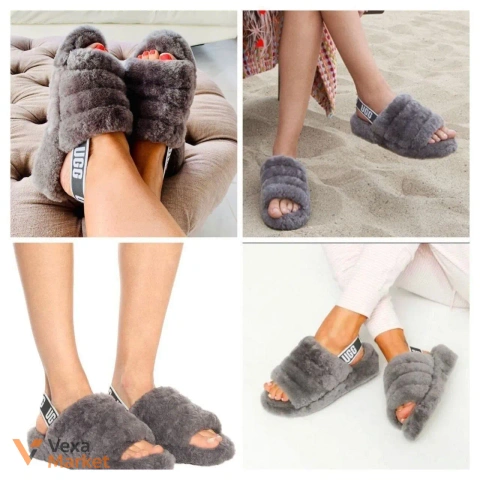 UGG Пушистые тапочки женские размер 41, 42