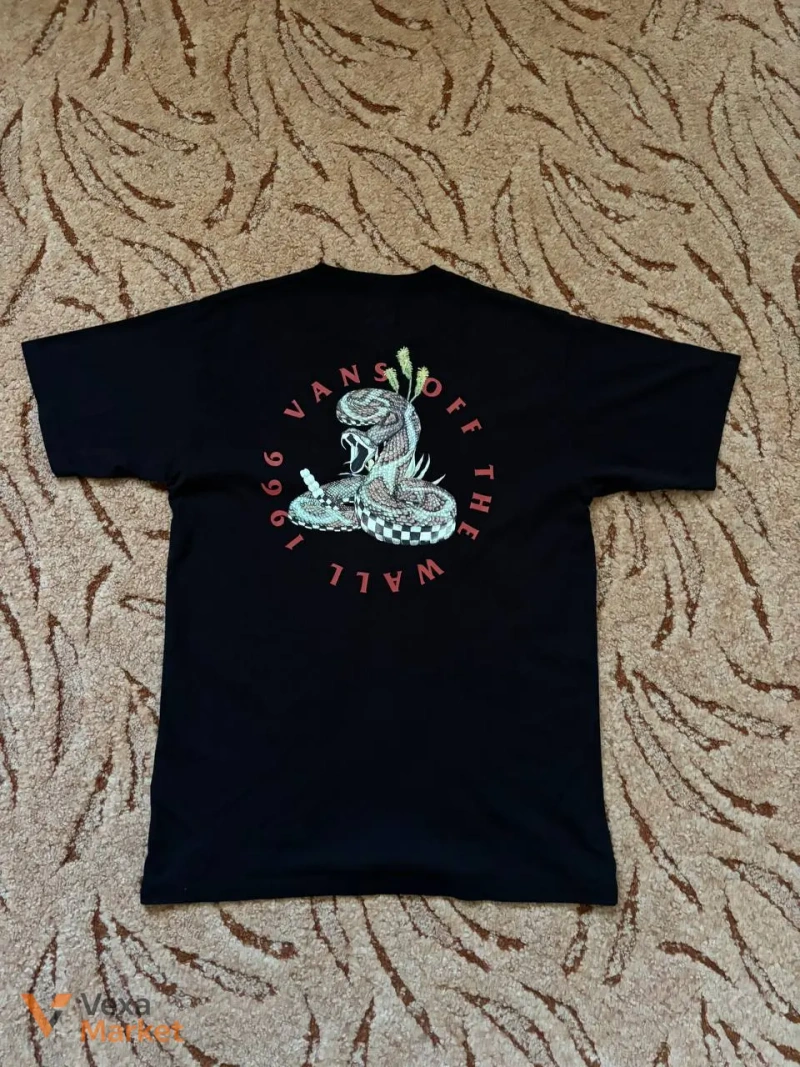 Vans t-shirt, Black, Size M — фото 2