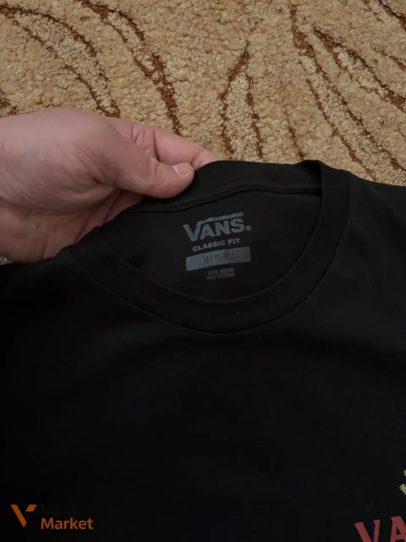 Vans t-shirt, Black, Size M — фото 4