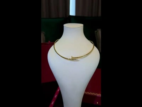 Cartier Juste un Clou Necklace Small Model Yellow/Rose Gold 18K with Diamonds