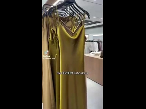 Zara Платье атласное