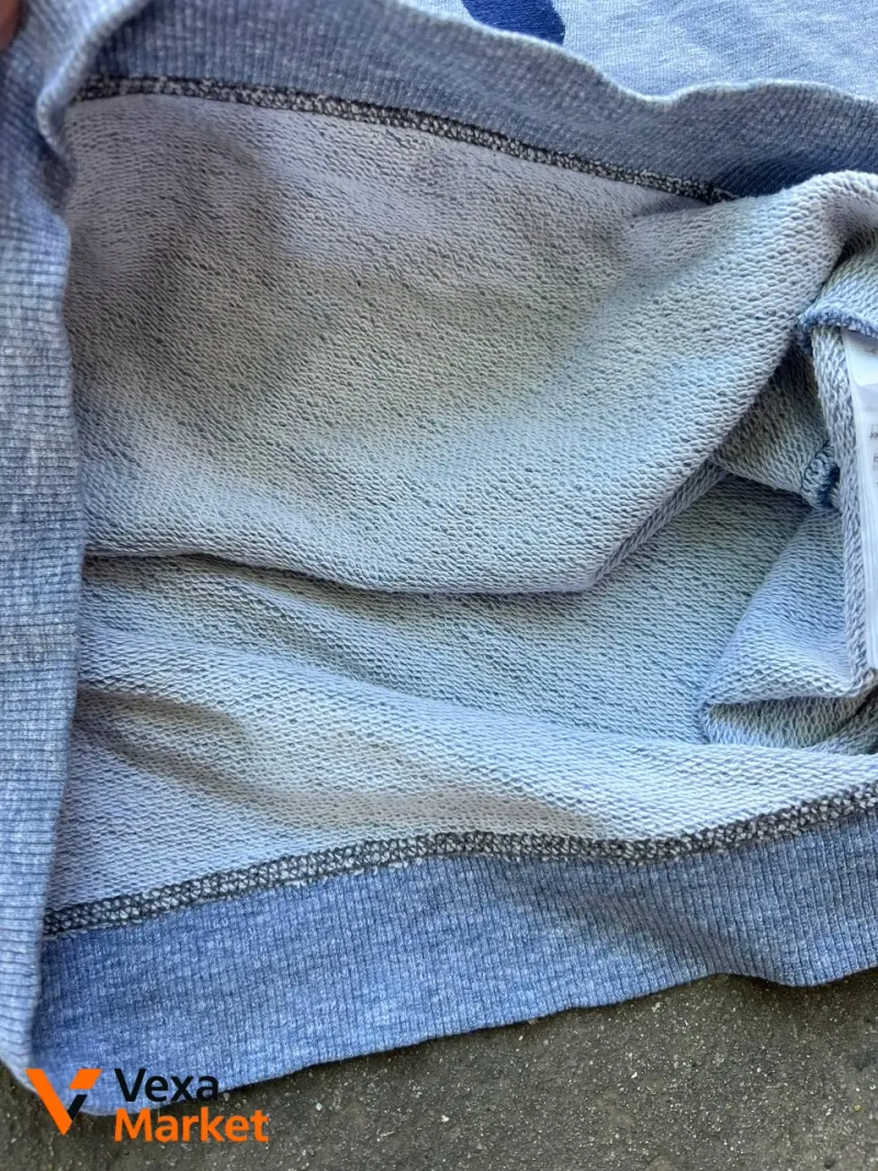 VINTAGE G-STAR RAW 96 LIMBAR ART R/SW LONGSLEEVE EMBROIDERED SWEATSHIRT LIGHT BLUE — фото 6