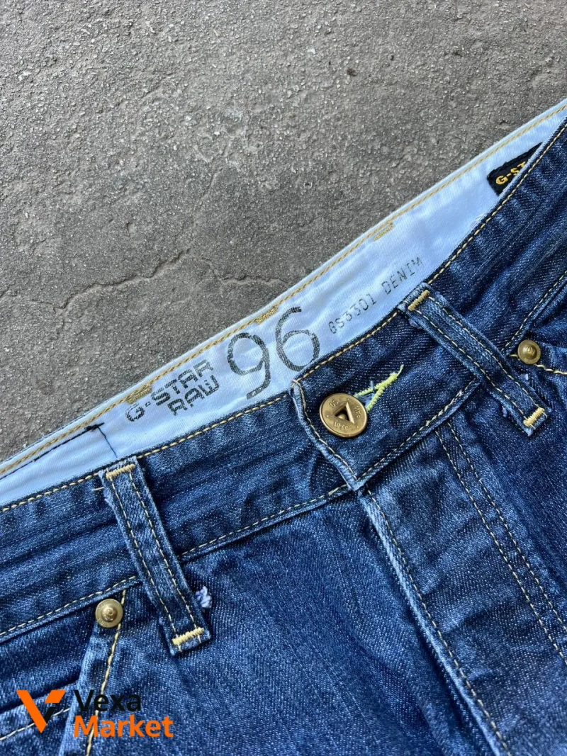 VINTAGE G-STAR RAW DENIM JAPAN STYLE JEANS SIZE 31/34 STRAIGHT STREETWEAR Y2K — фото 7