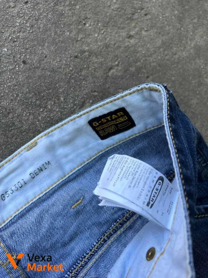 VINTAGE G-STAR RAW DENIM JAPAN STYLE JEANS SIZE 31/34 STRAIGHT STREETWEAR Y2K — фото 8