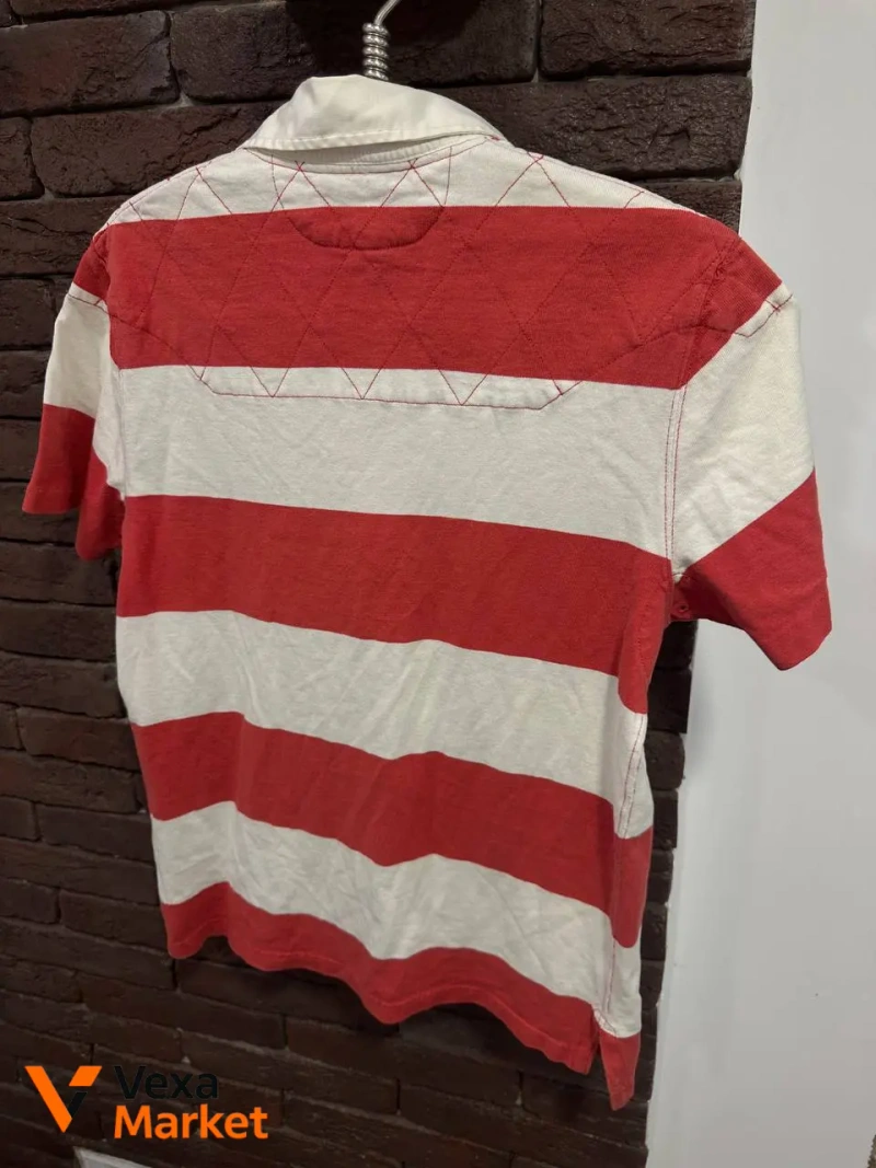 Vintage Polo Ralph Lauren rugby custom fit striped shirt M — фото 2