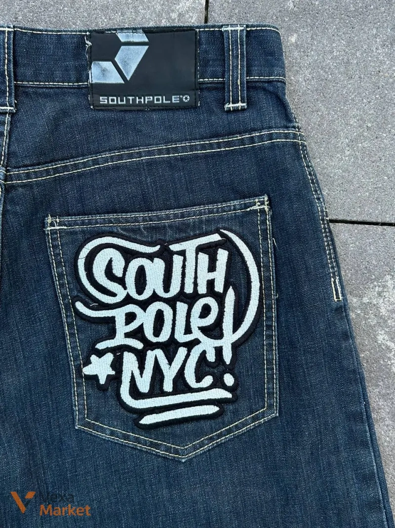 Vintage SouthPole Baggy Denim Shorts 34 — фото 4