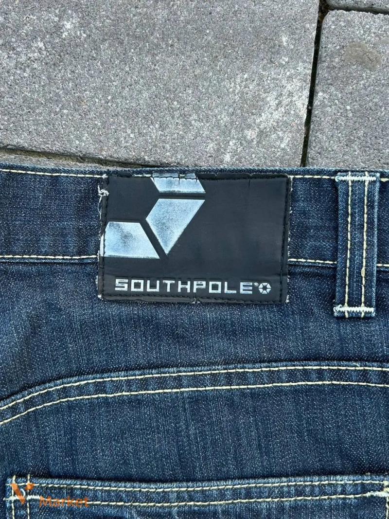 Vintage SouthPole Baggy Denim Shorts 34 — фото 7