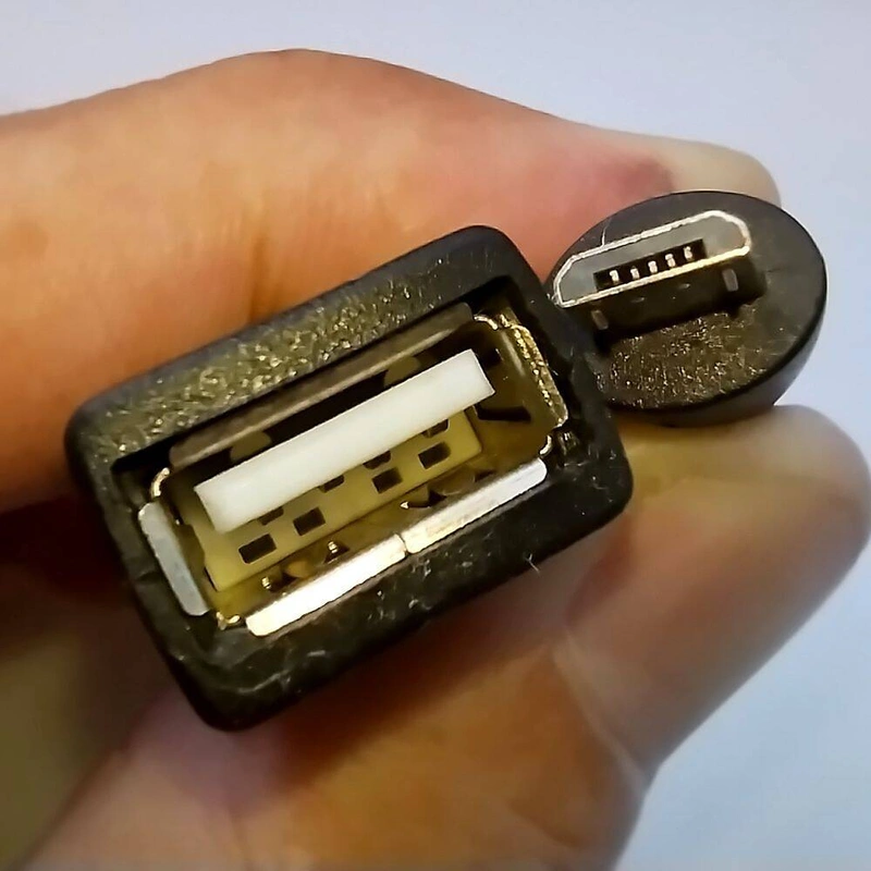 Якісний кабель micro-USB OTG USB 2.0 10см. В відмінному стані! — фото 2