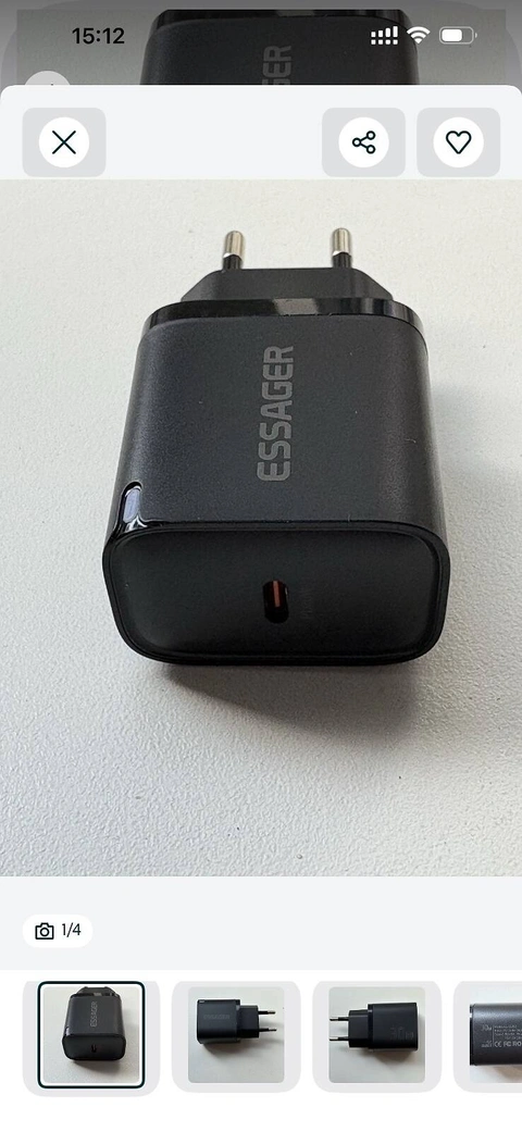 Зарядний пристрій Essager 30 w