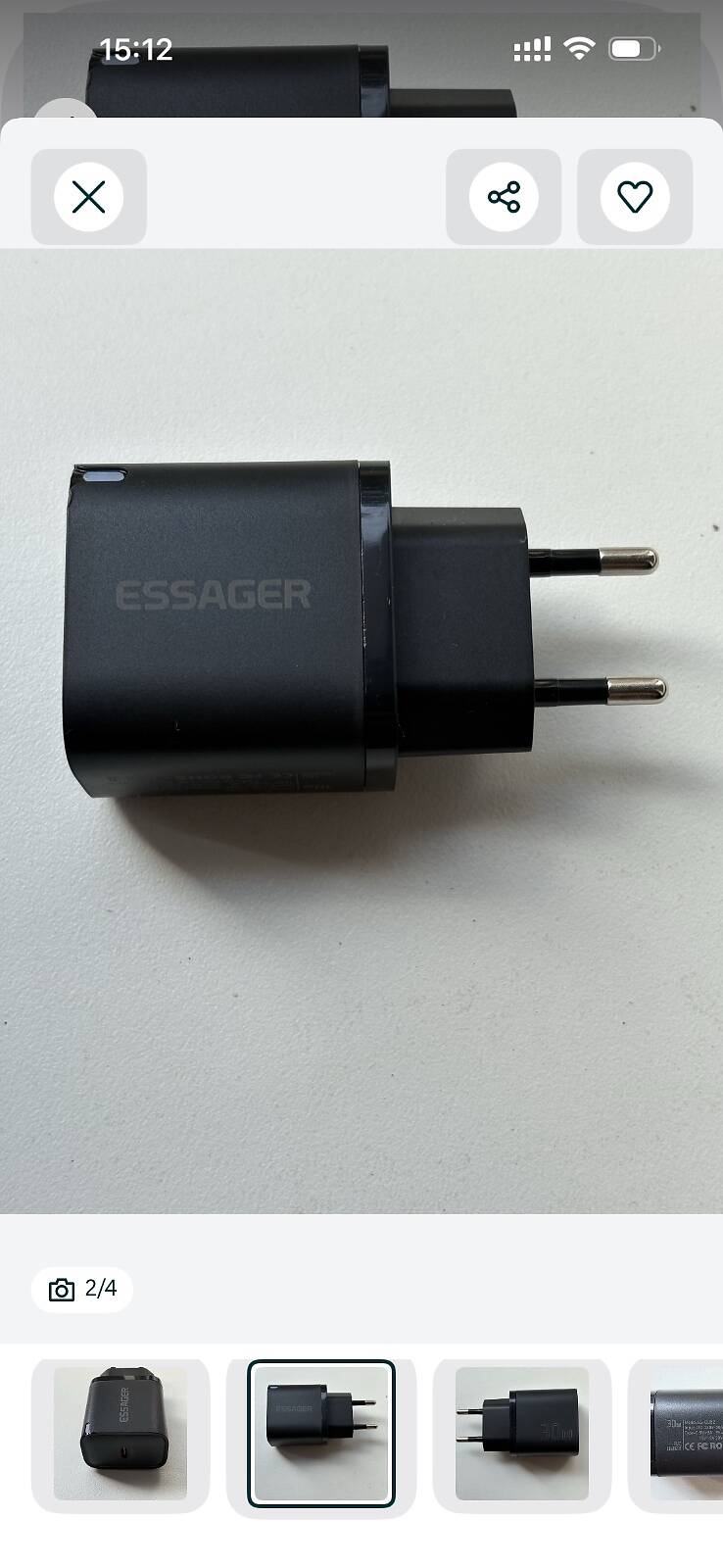 Зарядний пристрій Essager 30 w — фото 3