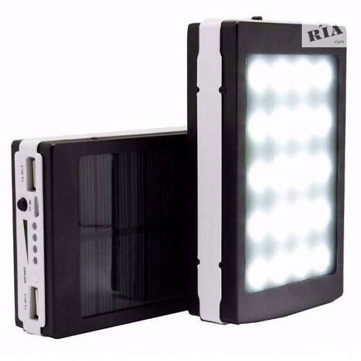Зарядний пристрій Power Bank 90000mAh сонячна панель та 20LED ліхтар — фото 3