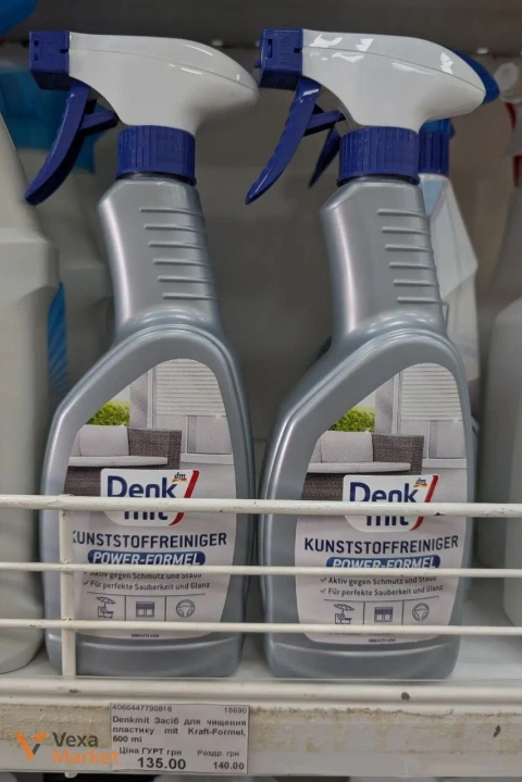 Засіб для чищення пластику Denkmit "Kunststoffreiniger Power-Formel", 0.5 л