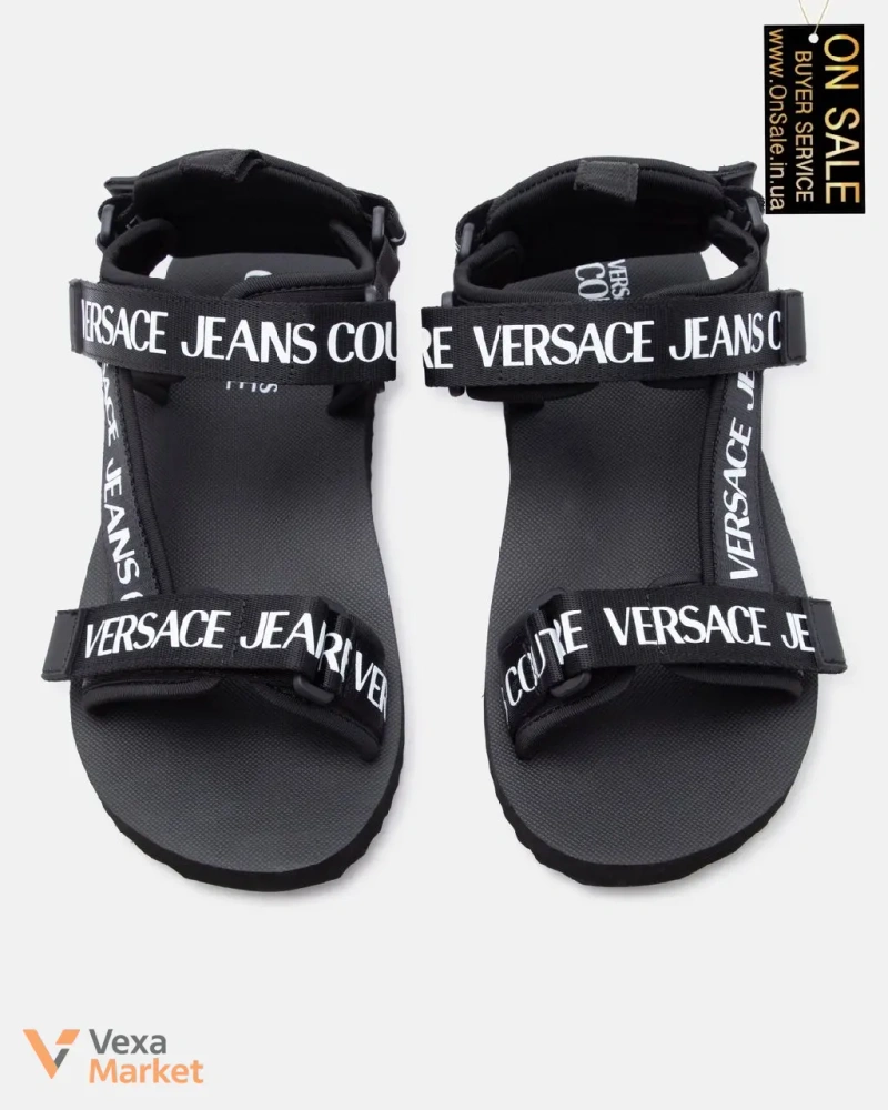 Женские сандали Versace Jeans Couture черные — фото 4