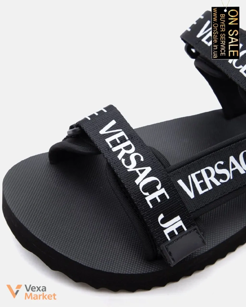 Женские сандали Versace Jeans Couture черные — фото 5