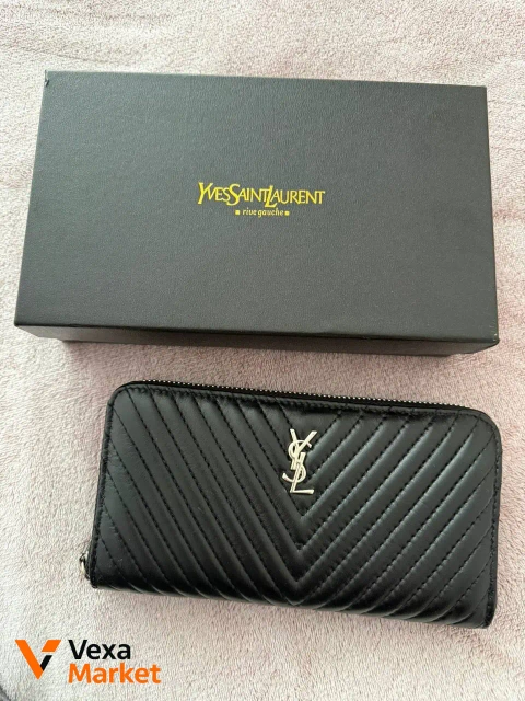 Женский кожаный кошелек Yves Saint Laurent