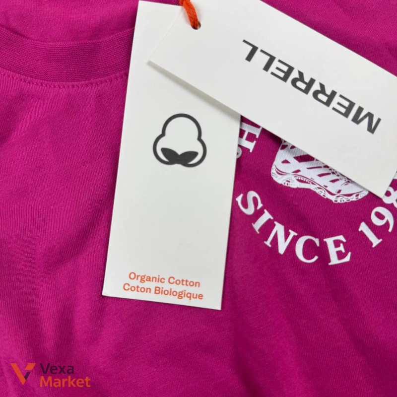 Жіноча футболка Merrell бавовняна рожева розмір S — фото 4