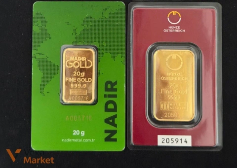 Золото 20г Fine Gold 999.9