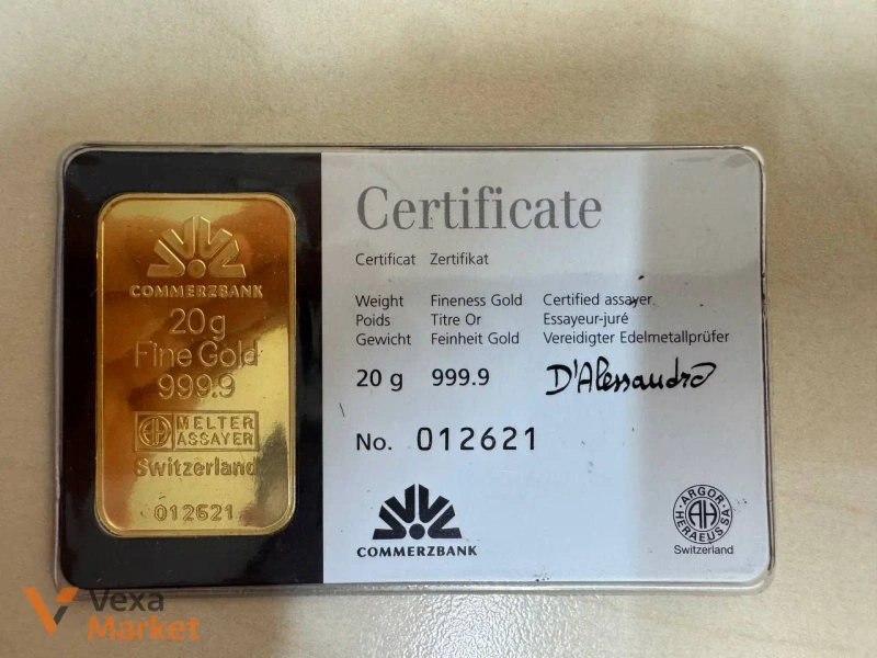Золото 20г Fine Gold 999.9 — фото 2